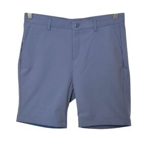 Bugatchi Solid Bermuda Shorts Size 30 Blue (32" Waist per size chart)